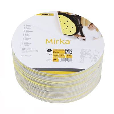 MIRKA YELLOW SOFT BRUSNI PAPIR ČIČAK fi225mm 27rupa P80