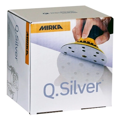 MIRKA Q.SILVER PAPIR fi150mm 15 RUPA P80