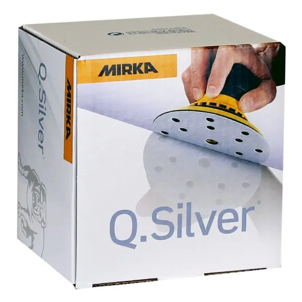MIRKA Q.SILVER PAPIR fi150mm 15 RUPA P80