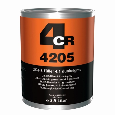 4CR 4205 2K HS FILER 4:1 3,5lit -tamno sivi